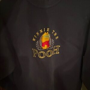 Winnie the Pooh dark navy blue sweatshirt Large
